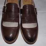 NIB MR. WOLF Canvas / Leather Wing Tip Shoes 10 – 10.5 (It. 43)  Cole Haan