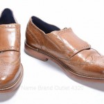 COLE HAAN HARRISON MONK C10758 NIKE AIR 11 brown leather OXFORD STRAPS shoe