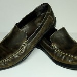 COLE HAAN Dark Brown Leather Slip-On Loafers – US 10.5 M