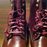 NEW Cole Haan Harrison Wedge Leather Lace Up Boots Mens 8.8 M Burgundy $378