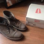 Clarks Desert Boots Taupe Suede Sz 8 Pre Owned