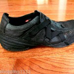 DIESEL BLACK-GRAY-SMOKE JAI LEATHER ATHLETIC CASUAL SHOES-11M-WORN ONCE