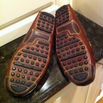 Cole Haan Brown Pebble Grain Leather Driving Loafers. Size 10.5D. Nice!