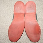 Cole Haan leather saddle buck oxfords, size 9.5, blue / taupe