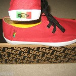 VANS SKATEBOARDING RATA VULC RED CHILI PEPPER RASTA SHOES SIZE 11 FREE SHIP NWT