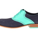 COLE HAAN AIR COLTON Saddle Peacoat Mint Oxfords Designer Shoes Mens 10 NEW