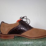 COLE HAAN NIKE AIR COLTON SUEDE CROC SADDLE OXFORD MEN’S SHOES 13 M New w/o Box