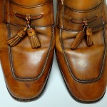 COLE HAAN Camel Tan Leather Tassel Slip-On Loafers – US 11 M