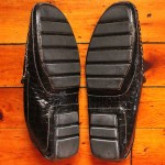 Stunning Cole Haan Hand Sewn Croc Driving Loafer Made In Italy Sz 10 1/2M