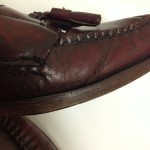 COLE HAAN Men Shoes Sz 12C Burgundy Leather Loafers w/Tassel Memory Flex Comfort