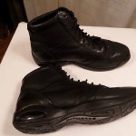 COLE HAAN CITY NIKE AIR MEN BLACK LEATHER ANKLE BOOTS SNEAKER SHOES SZ 9 M