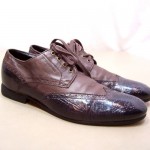 Hugo Boss Orange Label Brown Leather Oxford Wing Tip Brogue Lace Up Shoes Sz 11