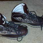 Timberland Euro Hiker Leather Boots Mens Size 13M Brown on Brown Caramel Logo