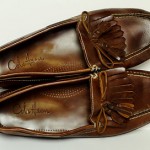 COLE HAAN Brown Leather Tassel Slip-On Loafers – US 11 M