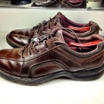 Clarks Brown Oxford leather Lace Up Shoe Mens Size**11 M