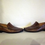 COLE HAAN Mens Slip-On LOAFERS Brown Leather Casual Used Shoes Size 9
