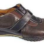 COLE HAAN Mens BROWN BLACK Perforated Leather Velcro Shoes NIKE AIR SIZE 9 M