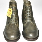 $350 NEW Diesel TATRA ORIGINAL Military Green Leather Ankle Boots 46/12.5