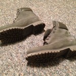 Timberland Boots – Grey / Blue Leather – Men’s Size 9.5
