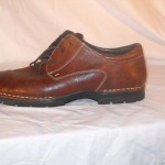 NWOB Cole Haan Mens 16W Brown Pebbled Leather Lace up Oxford Shoes
