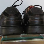 Mens sz 10W black leather Unstructured by Clarks lace tie oxford casual shoes