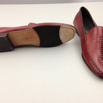 Cole Haan Women Dress Shoes Size 10B Burgundy Leather Slip On Loafers