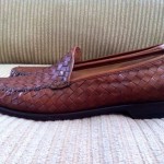 Men’s Cole Haan Weave Brown Slip On 11 M Dress Casual Slip On