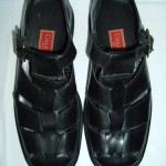 COLE HAAN Nike Air Black Leather Closed Back Fisherman Sandal/Casual Shoes 10 M