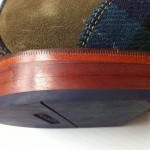 Mens Cole Haan olive green suede and blue tartan plaid laceup ( size 8.5)