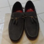 Diesel Men’s Fashion Loafers Grahl Anthracite Leather Boat Shoes sz 10.5 $160.00