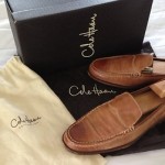 COLE HAAN Mens Pinch Air Leather Shoes – 9 ( comes w/ box, stretchers & bags )