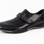 Cole Haan Nike Air Slip On Velcro Casual Loafer Sneaker Black Leather #7430 10.5