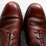 RARE! COLE HAAN 6 Hole Lace Up Ankle Boots Vibram Sole Brown Pebble Leather 9 M