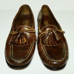 COLE HAAN Brown Leather Tassel Slip-On Loafers – US 11 M