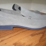NWOB COLE HAAN FOLSOM GRAY VENETIAN SUEDE LOAFERS 11.5 M