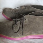 Cole Haan Lunargrand Chukka Grey Suede/Pink Sole C11186 Size 9M $248+ Retail