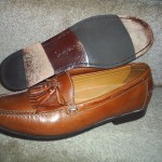 MEN COLE HAAN NIKE AIR KILTIE TASSELS CHESTNUT LEATHER LOAFERS SZ 10M