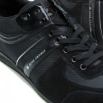 $225 Hugo Boss ORANGE Label Sneakers Mens Black Shoes 13 46 Trainers Walking .5