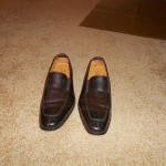 Cole Haan mens dark brown shoes with Nike Air Sole size 11 M