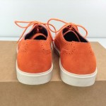 COLE HAAN BERGEN Suede Leather Wingtip Orange Lace Up 10.5 D Corporate Mens