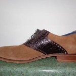 COLE HAAN NIKE AIR COLTON SUEDE CROC SADDLE OXFORD MEN’S SHOES 13 M New w/o Box