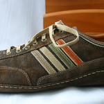 COLE HAAN NIKE AIR mens lace up ALL LEATHER BROWN suede w/ stripes SHOES SZ 14 M