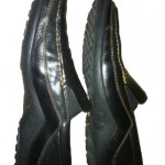 COLE HAAN SOFT BLACK LEATHER VIBRAM SOLE SLIP-ON LOAFER SZ 12