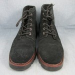 DIESEL Black Suede Lace-Up Work Boots Size 7.5