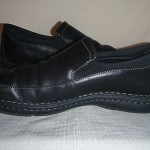 CLARKS MEN’S SHOES BLACK LEATHER LOAFERS SIZE 10 1/2 M