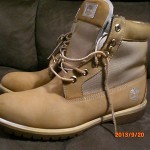 Mens Timberland Tan Leather Ballistic Boots Size 10.5M
