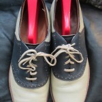Blue-Gray & Light Beige Saddles (were Cole Haan) size 9D/B
