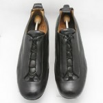 Mens shoes COLE HAAN Nike AIR black leather lace oxfords sneakers sz 12 D