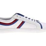 Hugo Boss Mens Loinod Open White Casual Lace-Up Sneakers Shoes