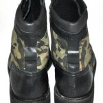 $425 NEW Diesel CASSIDY Black Leather & Camouflage Canvas Ankle Boots 47/13